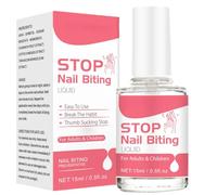 Stop Nail Biting with Anti-Bite Nail Polish - Rapid Treatment for Adults & Kids - Clear Stop Repair Varnish - Simple Application for Bite Prevention