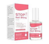Stop Nail Biting with Nail Biter Water, Thumb Sucking Deterrents No Bite Nails Polis-h Clear Nails Varnish Water Resistant Quick Drying Promotes Fast Nai-l Growth Safe For Children and Adults 15ml