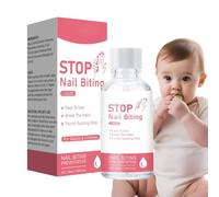 Stop Nail Chewing in Children - 30 ml Liquid Against Nail Chewing - Long-Lasting Clear Nail Hardener with Thumb Suck Protection for Fingers Adults and Babies