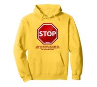 STOP - No Man Comes To The Father John 14:6 Warning Sign Pullover Hoodie