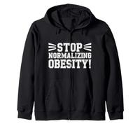 Stop Normalizing Obesity Health Dietitian Awareness - Zip Hoodie