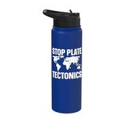 Stop Plate Tectonics Stainless Steel Insulated Water Bottle