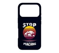 Stop Poaching Wildlife Sunset Safari Animal Rights Case for iPhone 17 Pro