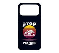 Stop Poaching Wildlife Sunset Safari Animal Rights Case for iPhone 17 Pro Max
