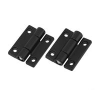 Stop Positioning Hinges for Reliable Use in Various Furniture Cabinets and Industrial Equipment 2PCS (Black)