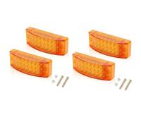 Stop Reverse Rear Light 21 LED Tail Truck Side Marker Rear Brake Lamp 6 Inch Red Yellow Turn Signal Light 12V 24V For Trailer Tractor Lorry