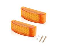 Stop Reverse Rear Light 21 LED Tail Truck Side Marker Rear Brake Lamp 6 Inch Red Yellow Turn Signal Light 12V 24V For Trailer Tractor Lorry
