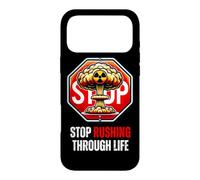 Stop Rushing Through Life Motivational Quote Mindfulness Case for iPhone 17 Pro Max