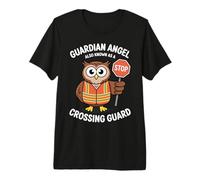 Stop Sign Crossing Guard Owl Street Safety Premium T-Shirt