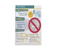 Stop Smoking Health KnowledgeClassic Aesthetic Poster Canvas Wall Art For Room Aesthetic And Decor Poster For Bedroom Kitchen Bathroom Living Room Office Decor 16x24inch(40x60cm) Unframe-style