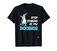 Stop Staring at My Boobies - Blue Footed Boobie, Funny T-Shirt