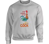 Stop Staring At My Cock Funny Meme Offensive Jumper Roaster Chicken Sarcastic Rude Novelty Double Meaning Joke Gift For GF/BF Gift For Friends Birthday Xmas Unisex Top
