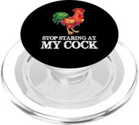 Stop Staring At My Cock - Funny Rooster Chicken Lover PopSockets PopGrip for MagSafe