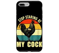Stop Staring At My Cock Rooster Inappropriate Rude Joke Men Case for iPhone 7 Plus/8 Plus