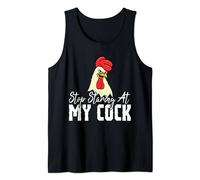 Stop Staring at My Cock Sarcasm Funny T-shirt Tank Top