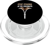 Stop Staring At My Coconuts Beach Summer Coconut Bra Fun PopSockets PopGrip for MagSafe