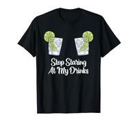 Stop Staring At My Drinks Funny Bartender Cocktail Lover T-Shirt