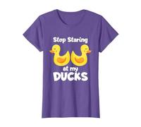 Stop Staring At My Ducks Duckling Bath Duckie Rubber Duck T-Shirt