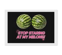 Stop Staring at My Melons Round Diamond Art Painting Kits