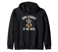 Stop Staring at my Nuts - funny Squirrel lover Zip Hoodie