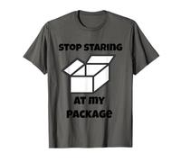 Stop Staring at My Package Funny Innuendo T-Shirt