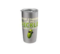 Stop Staring At My Pickle Big Dill Funny Saying Stainless Steel Insulated Tumbler