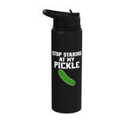 Stop Staring At My Pickle Stainless Steel Insulated Water Bottle