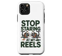 Stop Staring at My Reels Funny Womens Fishing Angler Case for iPhone 11 Pro