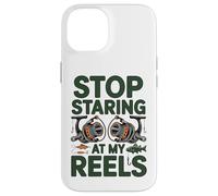 Stop Staring at My Reels Funny Womens Fishing Angler Case for iPhone 14