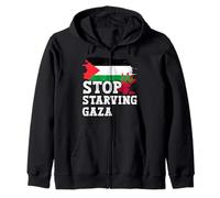 Stop Starving Gaza Zip Hoodie