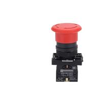 Stop Switch Push,Button Switch Emergency Stop Button XB2-ES542 NC 22mm 1pc/5pcs/10pcs(5pcs)