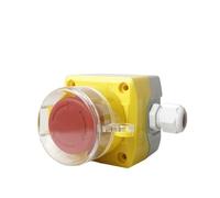 Stop Switch Push, Emergency Stop Switch Box LA38-11ZS 1NO 1NC 22mm Hole Latching Lock Rainproof Explosion Proof