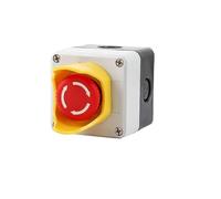 Stop Switch Push, Emergency Switch DPST Mushroom 1 NO NC AC 660V 10A Plastic Shell Red 78x72x64mm 1pc(Sgv65f1b)