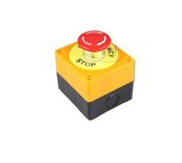 Stop Switch Push, Emergency Switch DPST Mushroom 1 NO NC AC 660V 10A Plastic Shell Red 78x72x64mm 1pc(Sgv50f1b)