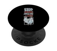 Stop Talking About My Butt Chicken Farmer Farm Puns PopSockets Adhesive PopGrip