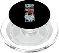 Stop Talking About My Butt Chicken Farmer Farm Puns PopSockets PopGrip for MagSafe