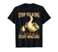 Stop Talking Start Mogging Goose Frog Vintage T-Shirt