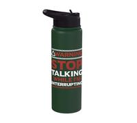 Stop Talking While I'm Interrupting Someone in Word Fallen Stainless Steel Insulated Water Bottle