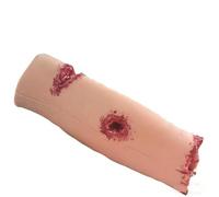 Stop The Bleed Training Kit, Wound Packing Trainer, Calf Wound Packing Wound Trainer Model, 4 Simulated Wounds, for Medical Education, First Aid Emergency Practice, Military Trauma.