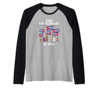 Stop The Blockade of Cuba, Socialism, Cuba Flag, Cuba Raglan Baseball Tee