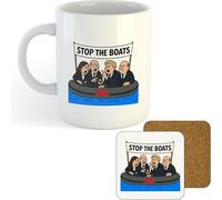 Stop The Boats | Printed Funny Gift Idea Cup Tea Coffee