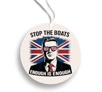 Stop The Boats - Tommy | REUSABLE Double Sided Car Air Freshener
