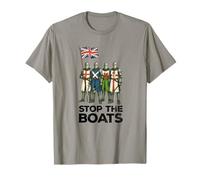 Stop The Boats UK Union Jack British T-Shirt