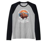Stop The Car I See A Fluffy Cows Yellowstone National Park Raglan Baseball Tee