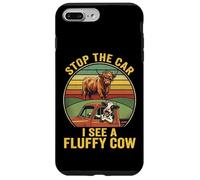 Stop The Car I See Fluffy Cow Highland Cow Dairy Cow Farmer Case for iPhone 7 Plus/8 Plus