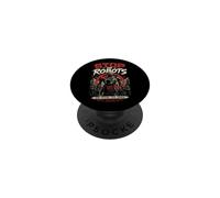 Stop The Robots AI Resistance Reclaim Future Rebel PopSockets Adhesive PopGrip