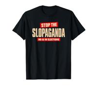 Stop the Slopaganda No AI in Elections Value Graphic T-Shirt