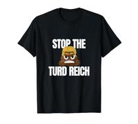 Stop The Turd Reich Value Graphic T-Shirt, Men, Black, XL