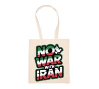 Stop The War And Live In Peace Beige Reusable Shopping Bag Sustainable Eco Friendly Reusable Shopping Bag