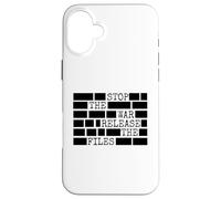 Stop The War Release The Files Redacted Case for iPhone 16 Plus